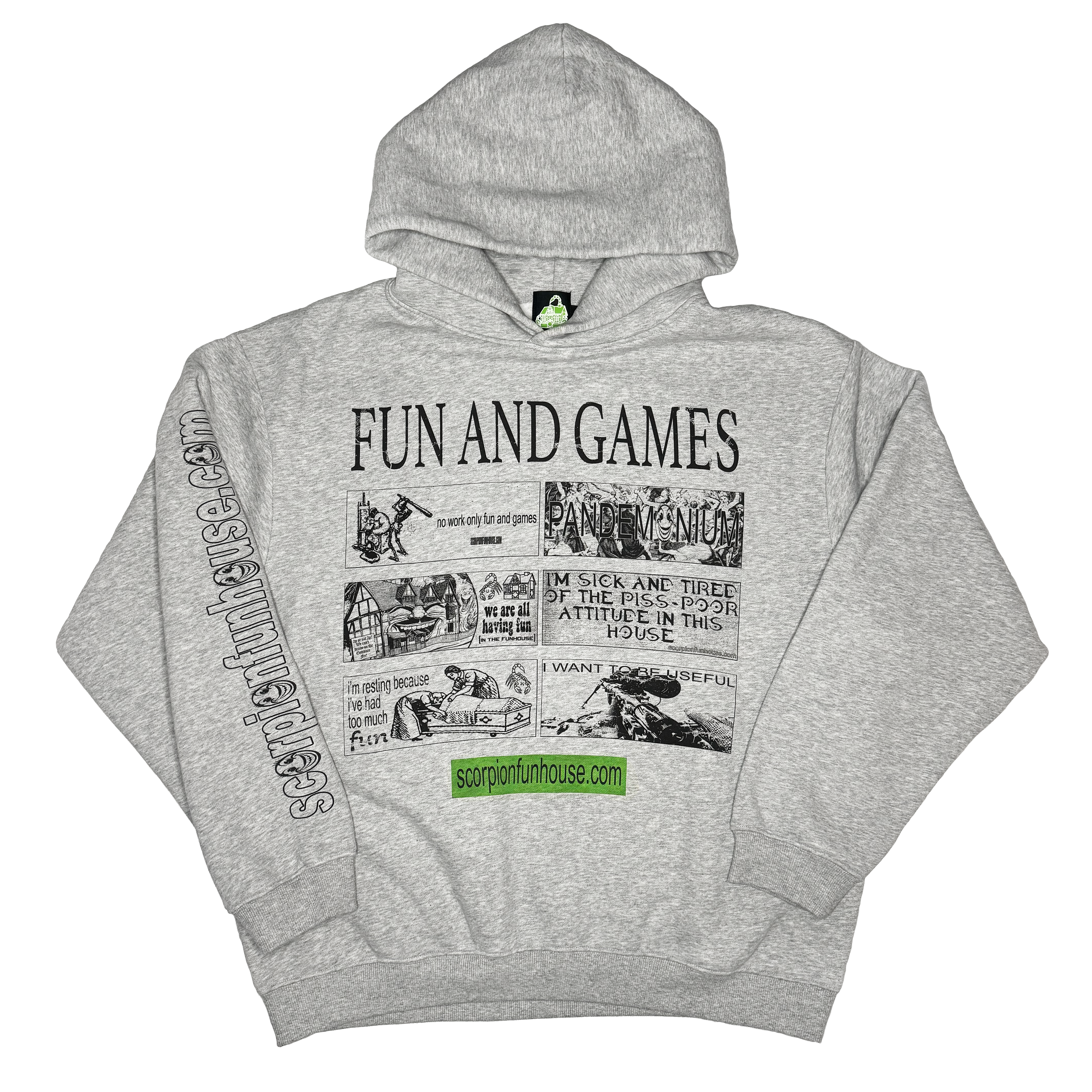 fun and games fleeced hoodie